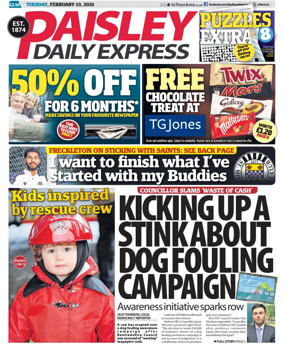 Cover of Paisley Daily Express