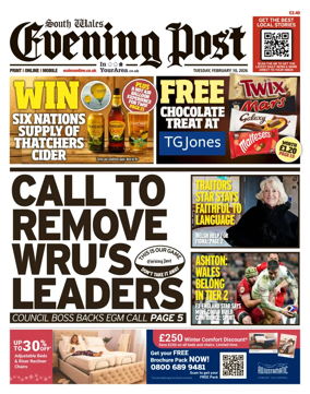 Cover of South Wales Evening Post