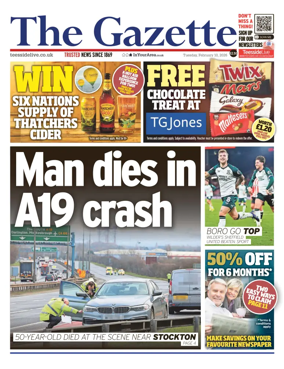 Cover of Teesside Evening Gazette