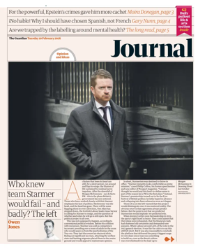 Cover of The Guardian e-paper Journal