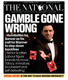 Cover of The National (Scotland)