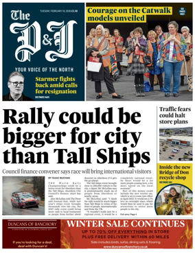 Cover of The Press and Journal (Aberdeen and Aberdeenshire)