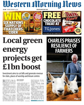 Cover of Western Morning News