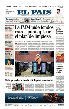 Cover of El Pais (Uruguay)