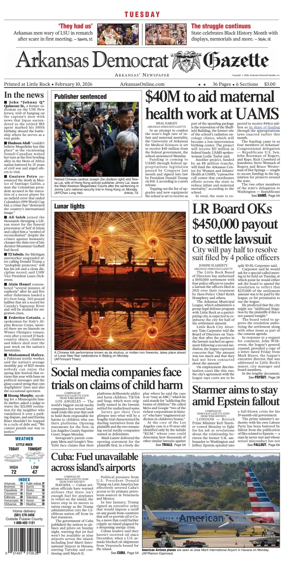 Cover of Arkansas Democrat-Gazette