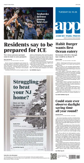 Cover of Asbury Park Press