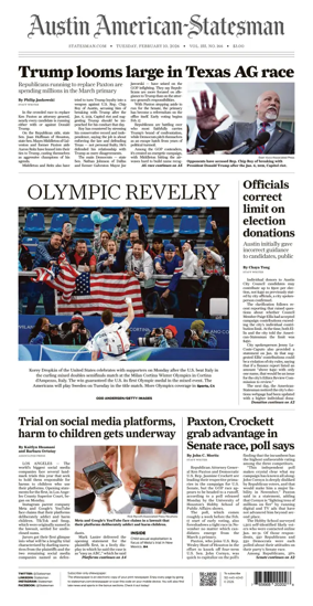 Cover of Austin American-Statesman