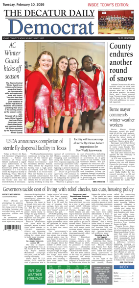 Cover of The Decatur Daily Democrat