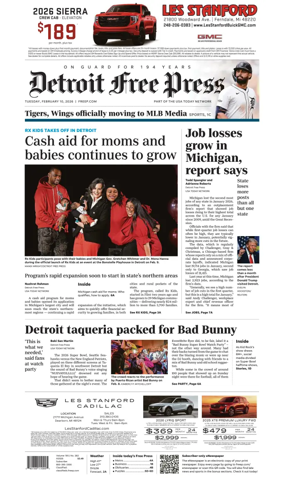 Cover of Detroit Free Press