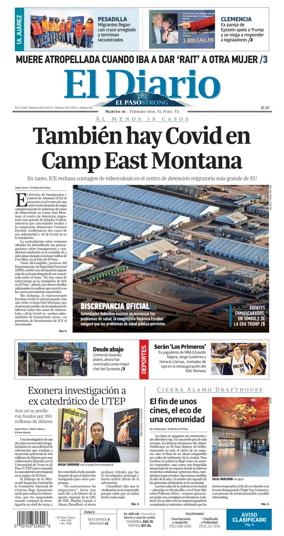 Cover of El Diario de El Paso