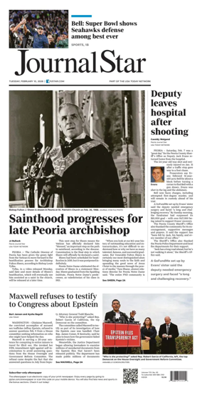 Cover of Journal Star (Peoria)