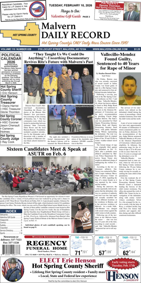 Cover of Malvern Daily Record