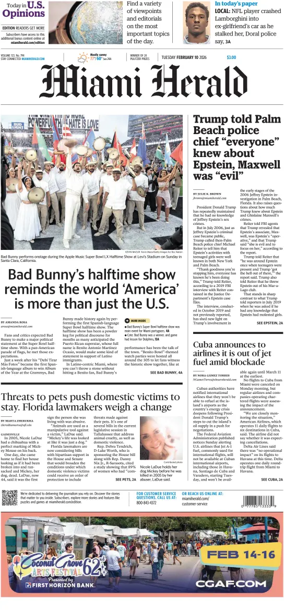 Cover of Miami Herald