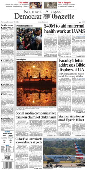 Cover of Northwest Arkansas Democrat-Gazette