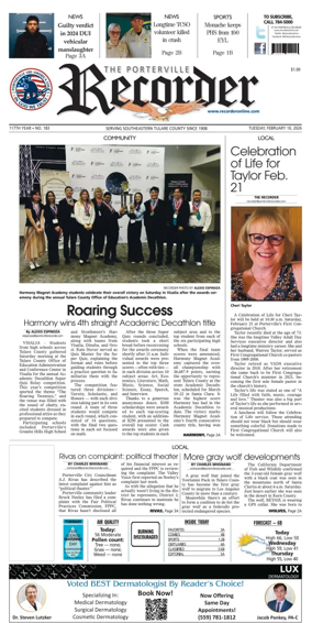 Cover of Porterville Recorder