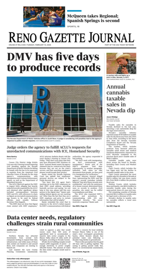 Cover of Reno Gazette Journal