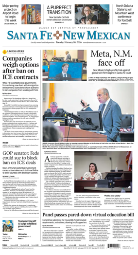 Cover of Santa Fe New Mexican