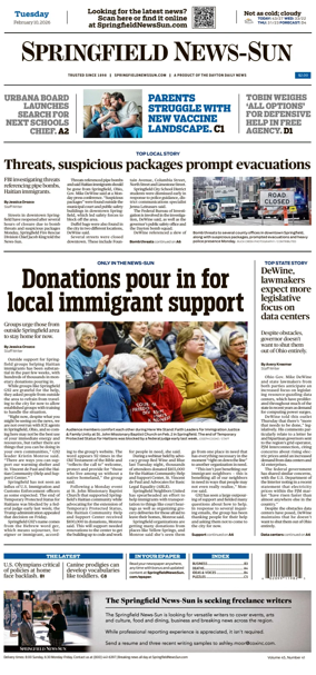 Cover of Springfield News-Sun