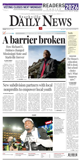 Cover of Starkville Daily News