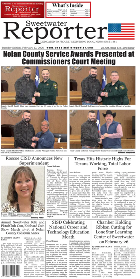 Cover of Sweetwater Reporter