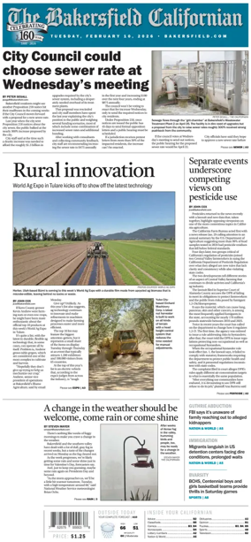 Cover of The Bakersfield Californian