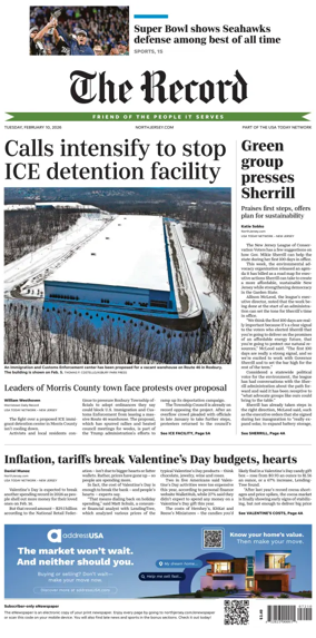 Cover of The Bergen Record