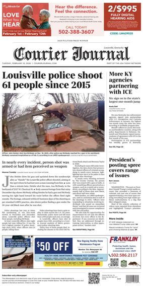 Cover of The Courier-Journal (Louisville)