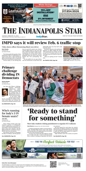 Cover of The Indianapolis Star