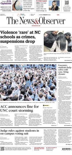 Cover of The News & Observer