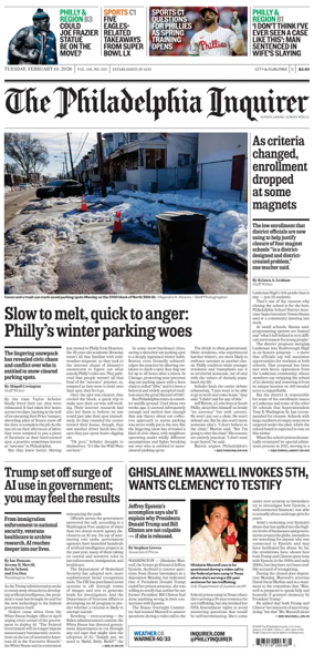 Cover of The Philadelphia Inquirer (South Jersey edition)