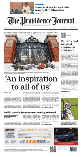 Cover of The Providence Journal