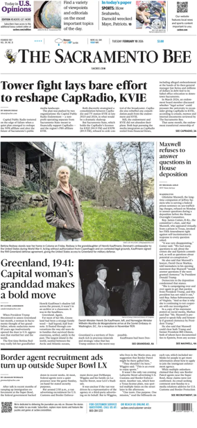 Cover of The Sacramento Bee