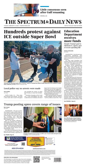 Cover of The Spectrum & Daily News