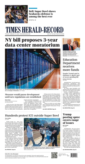 Cover of Times Herald-Record