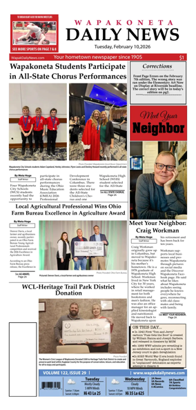 Cover of Wapakoneta Daily News