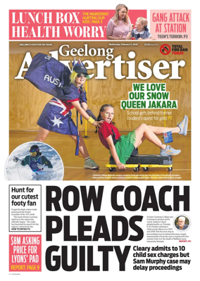 Cover of Geelong Advertiser