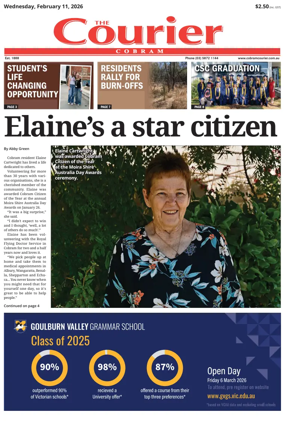 Cover of The Cobram Courier