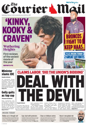 Cover of The Courier-Mail