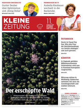 Cover of Kleine Zeitung Kaernten