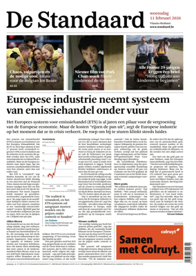 Cover of De Standaard