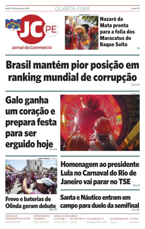 Cover of Jornal do Commercio
