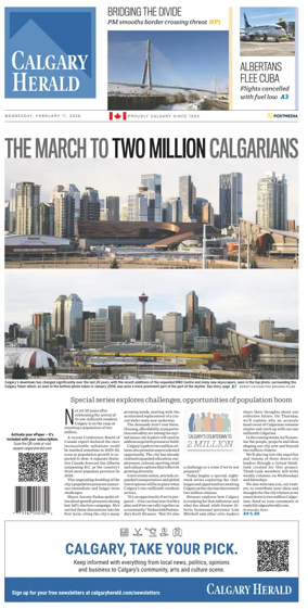 Cover of Calgary Herald