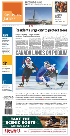 Cover of Edmonton Journal