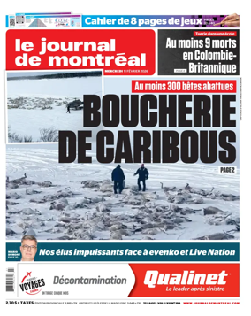 Cover of Le Journal de Montreal