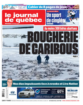 Cover of Le Journal de Quebec