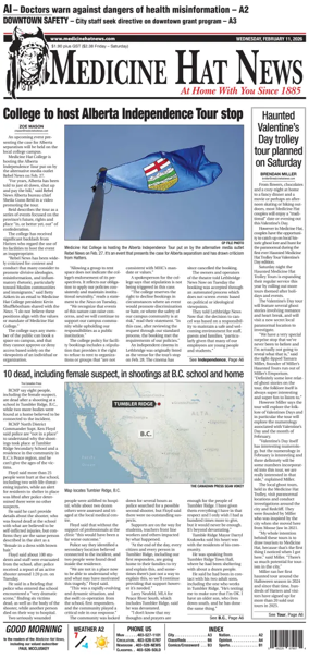 Cover of Medicine Hat News