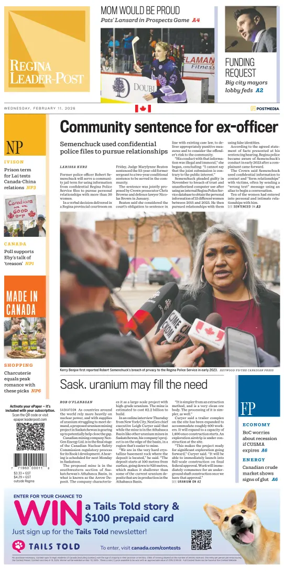 Cover of Regina Leader-Post