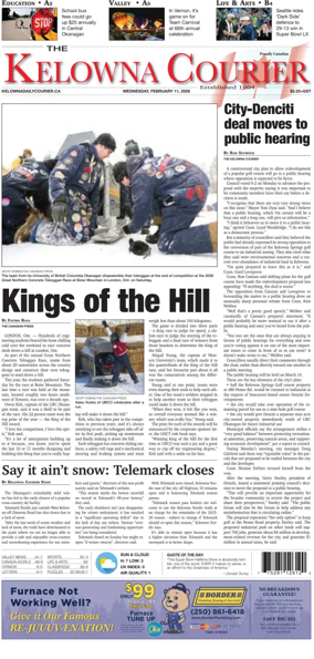 Cover of The Daily Courier