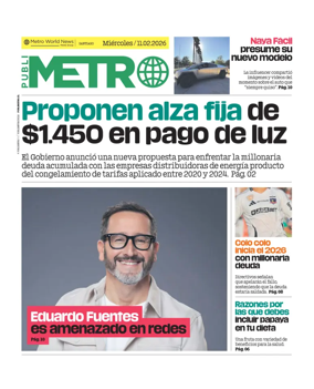 Cover of Publimetro Chile