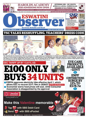 Cover of Eswatini Observer